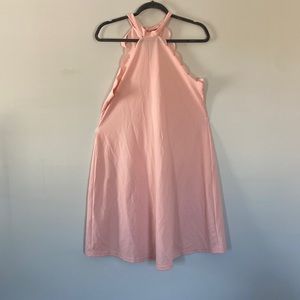 *!NEVER WORN!* pink high neck dress with scallop edges & a tie neck from AMAZON.